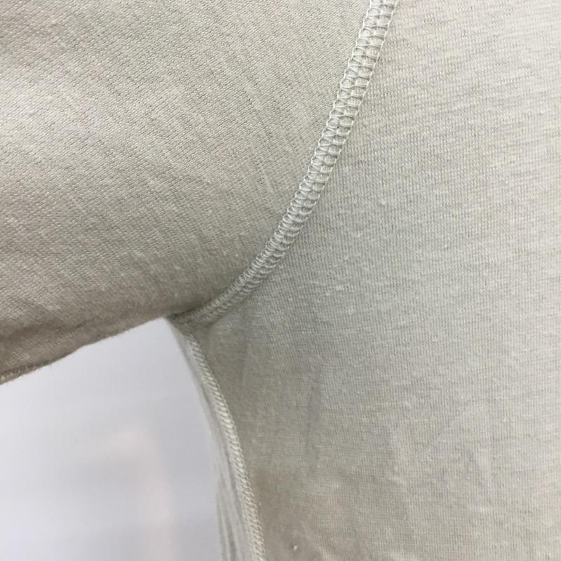 クオドロ quadro カットソー 半袖 2 無地 灰 / グレー / gray X ベージュ / ベージュ / beige メンズ USED 古着 中古 10038702
