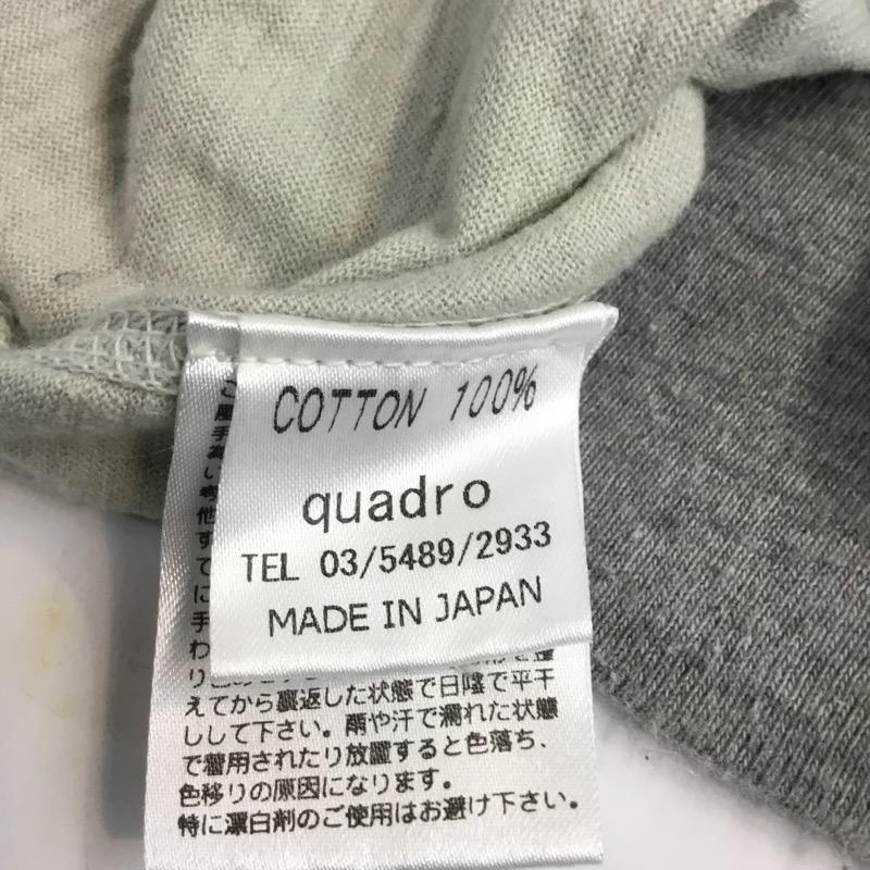 クオドロ quadro カットソー 半袖 2 無地 灰 / グレー / gray X ベージュ / ベージュ / beige メンズ USED 古着 中古 10038702