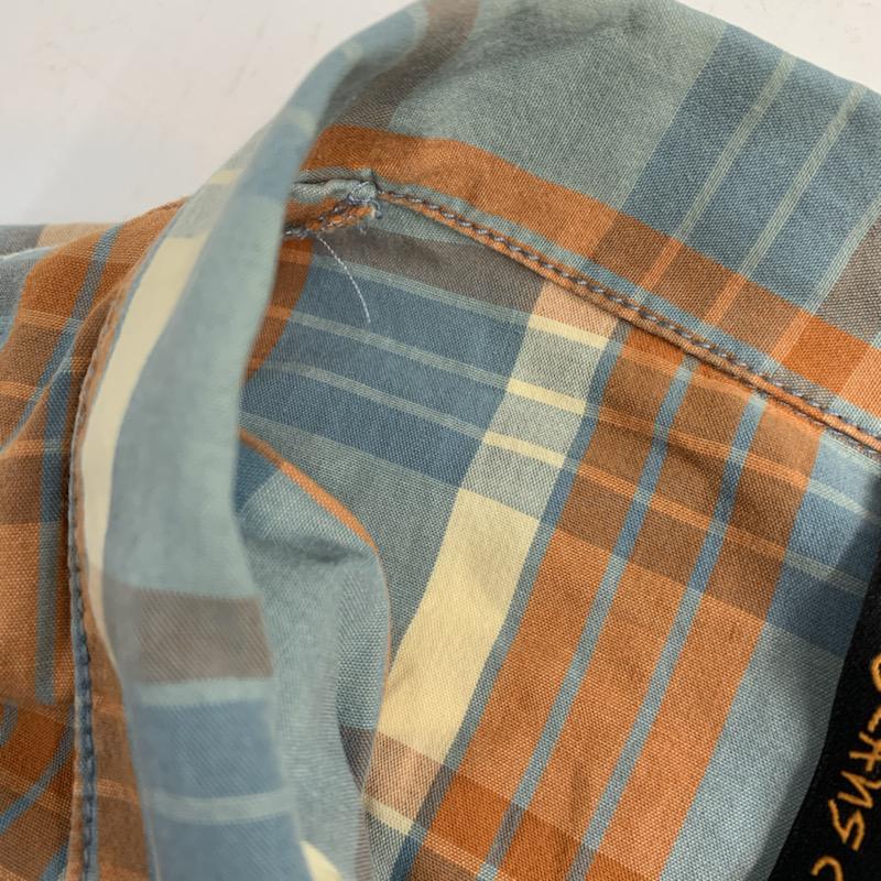 ヌーディージーンズ Nudie Jeans シャツ、ブラウス 半袖 チェックシャツ M メンズ USED 古着 中古 10038842
