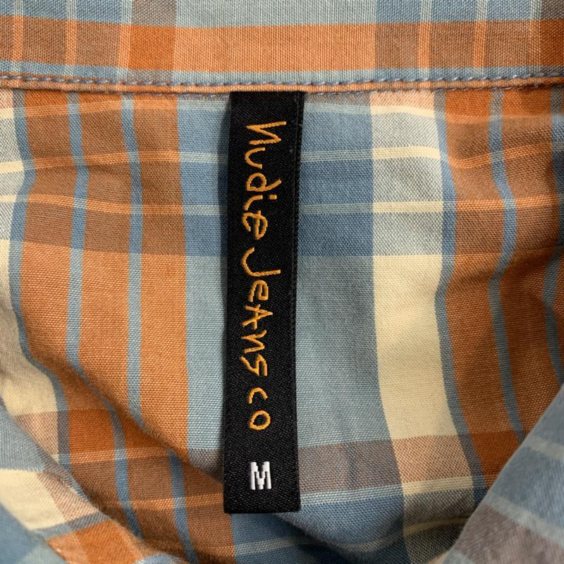 ヌーディージーンズ Nudie Jeans シャツ、ブラウス 半袖 チェックシャツ M メンズ USED 古着 中古 10038842