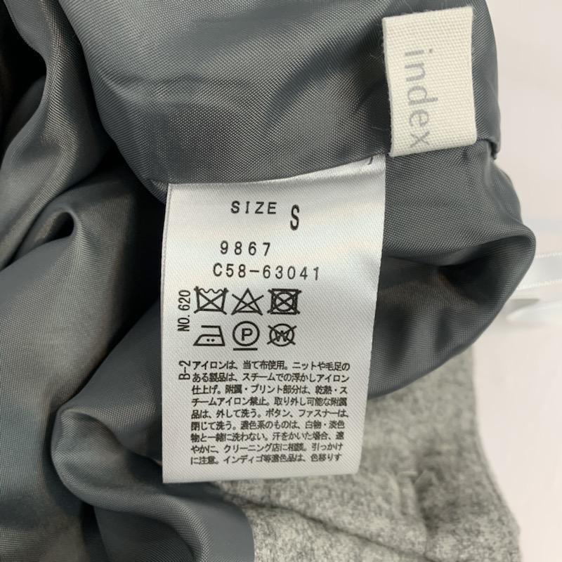 インデックス index パンツ ショートパンツ ベルト付き キュロット S 無地 灰 / グレー / gray レディース USED 古着 中古 10040502