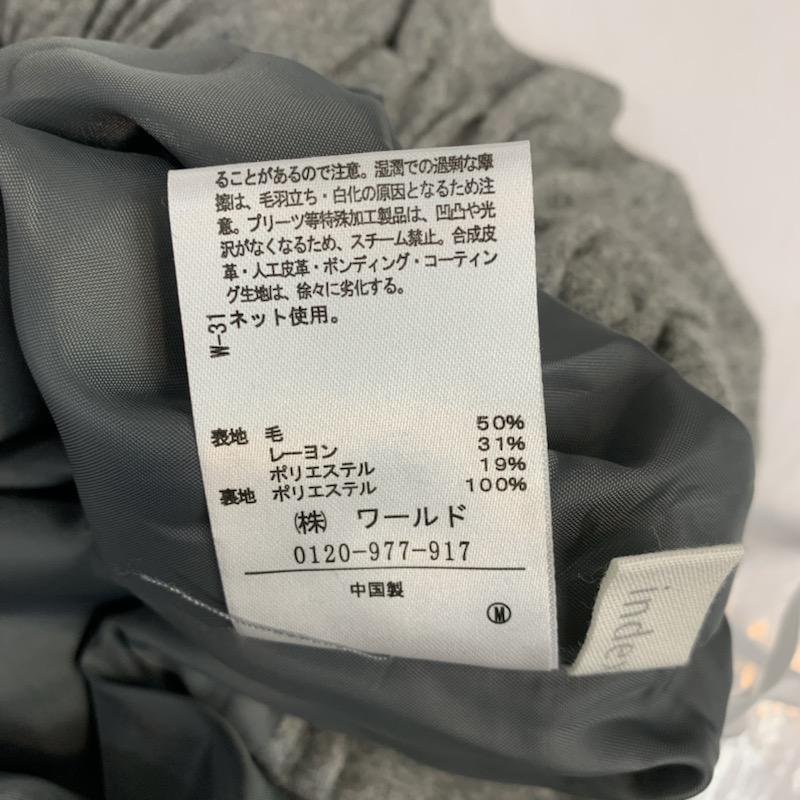 インデックス index パンツ ショートパンツ ベルト付き キュロット S 無地 灰 / グレー / gray レディース USED 古着 中古 10040502