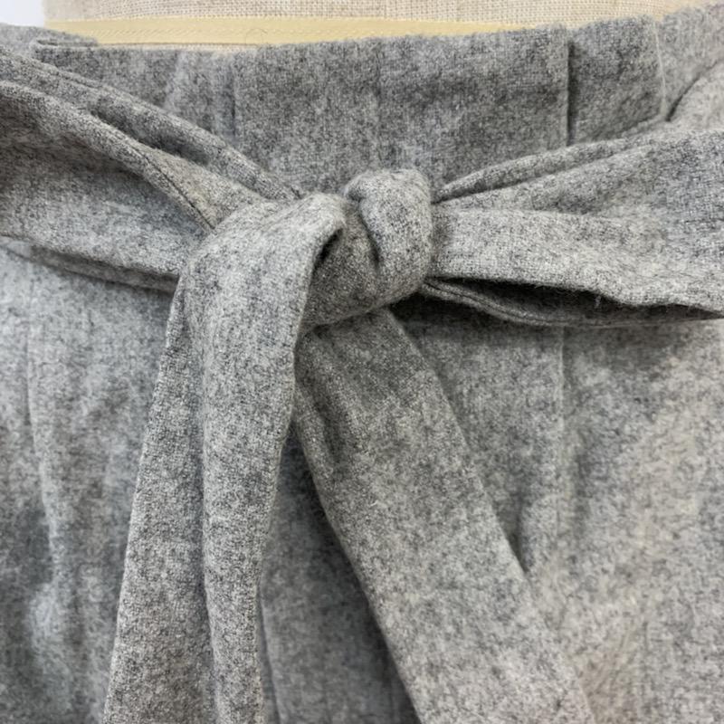 インデックス index パンツ ショートパンツ ベルト付き キュロット S 無地 灰 / グレー / gray レディース USED 古着 中古 10040502