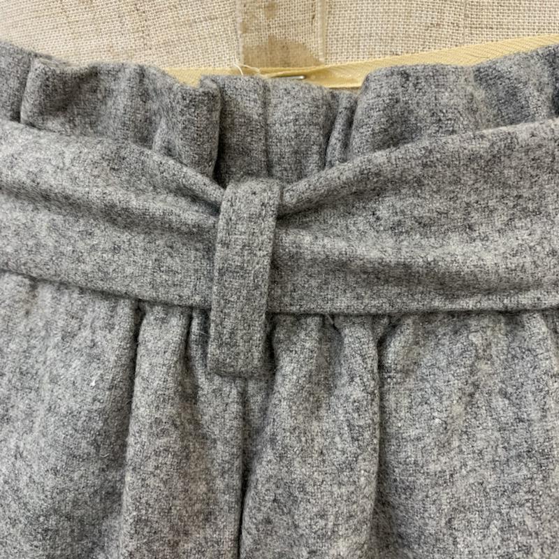 インデックス index パンツ ショートパンツ ベルト付き キュロット S 無地 灰 / グレー / gray レディース USED 古着 中古 10040502