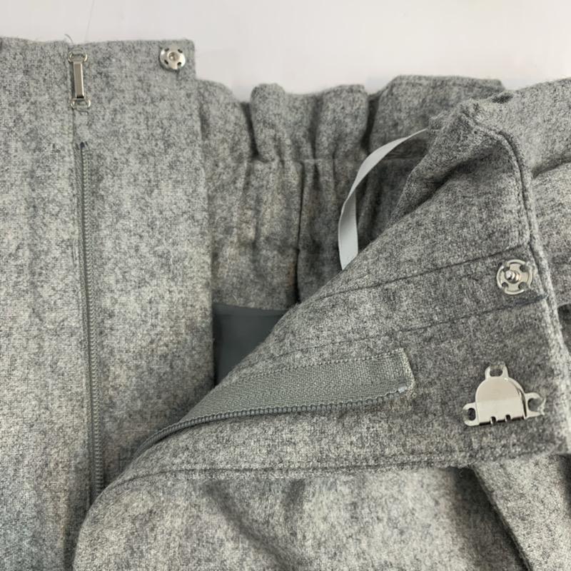 インデックス index パンツ ショートパンツ ベルト付き キュロット S 無地 灰 / グレー / gray レディース USED 古着 中古 10040502