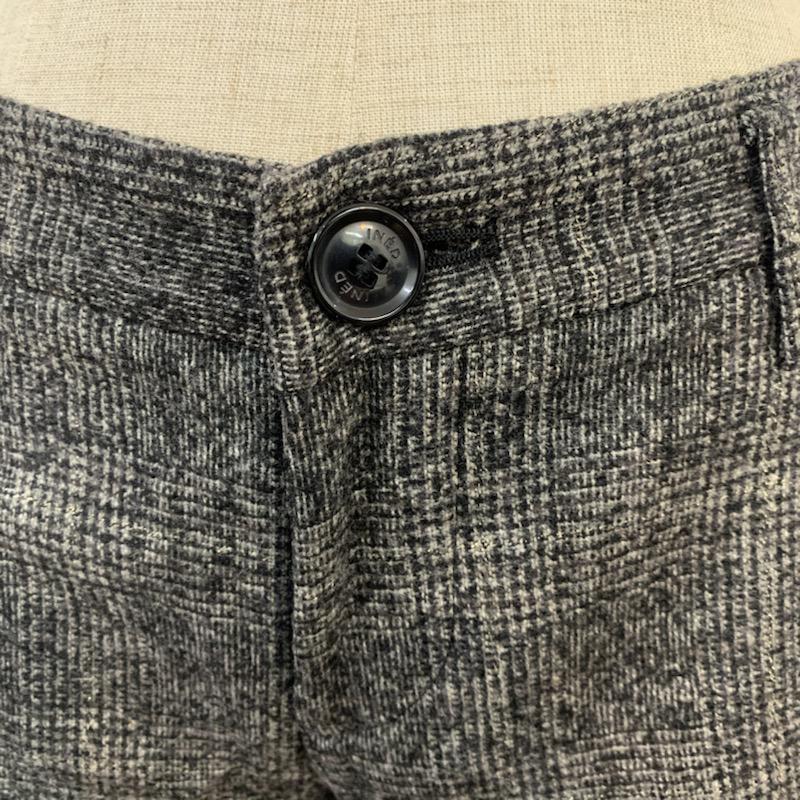 イネド INED パンツ ショートパンツ 7 チェック 灰 / グレー / gray レディース USED 古着 中古 10040506