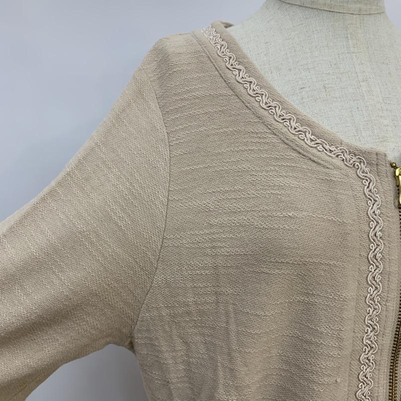 エージーバイアクアガール AGBYAQUAGIRL ジャケット、上着 ジャケット、ブレザー ノーカラー 無地 ベージュ / ベージュ / beige レディース USED 古着 中古 10040767