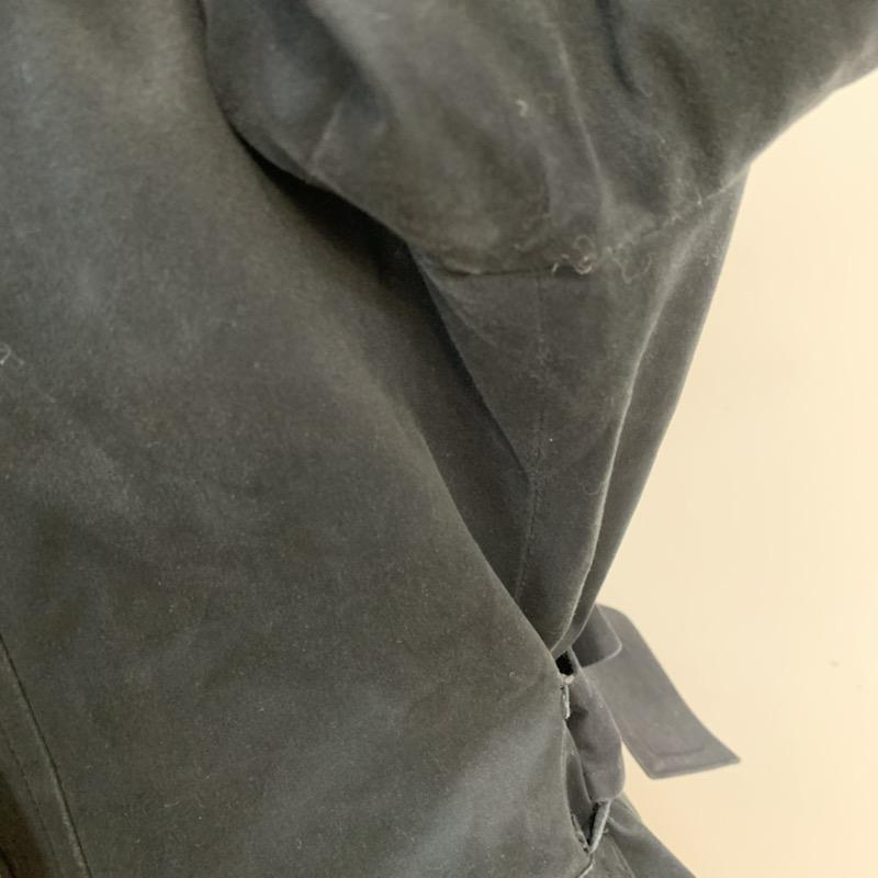 ミッシェル・クラン MICHEL KLEIN コート トレンチコート 40 無地 黒 / ブラック / black レディース USED 古着 中古 10040768
