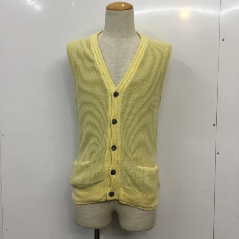アーバンリサーチ URBAN RESEARCH ベスト ベスト ニット 3 無地 黄 / イエロー / yellow メンズ USED 古着 中古 10041017