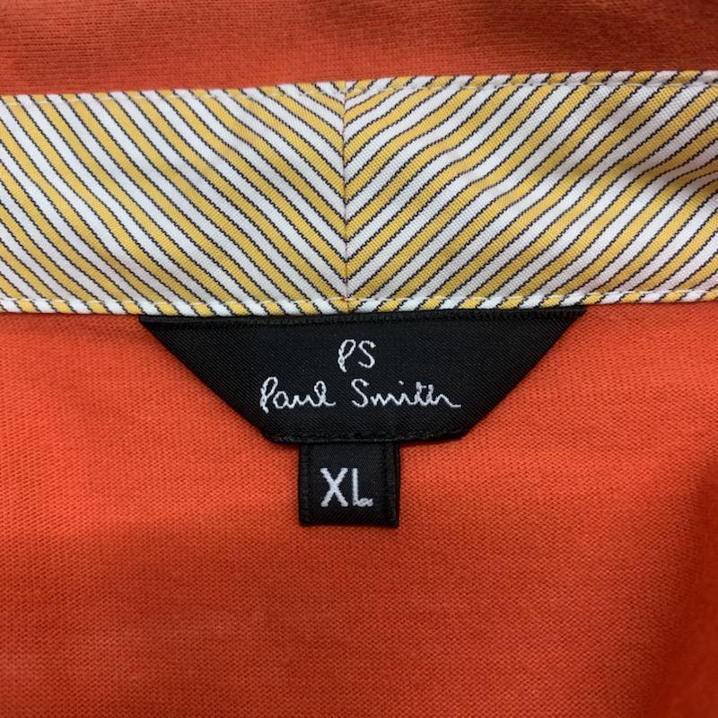 ポールスミス Paul Smith カットソー 半袖 スキッパー ワンポイント XL 橙 / オレンジ / orange レディース USED 古着 中古 10041053