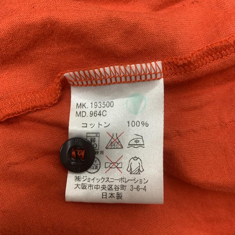 ポールスミス Paul Smith カットソー 半袖 スキッパー ワンポイント XL 橙 / オレンジ / orange レディース USED 古着 中古 10041053
