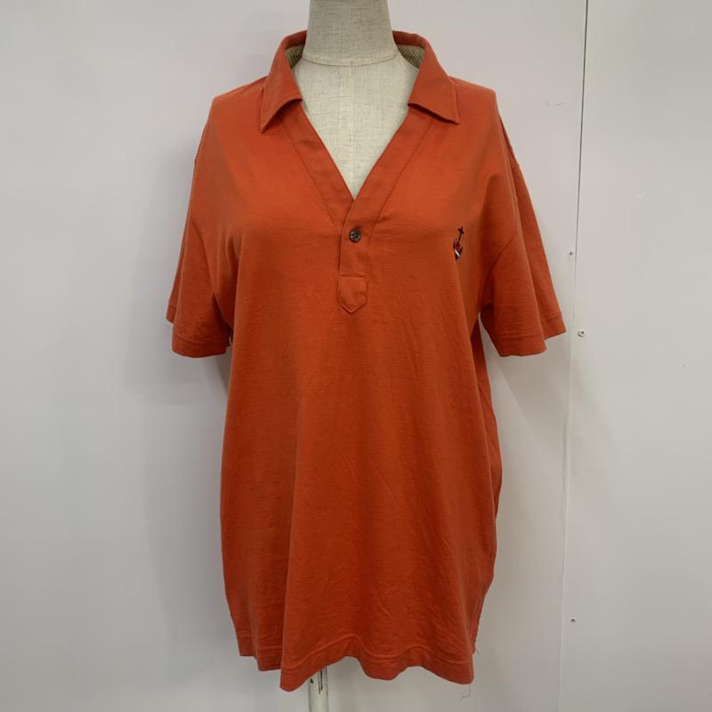 ポールスミス Paul Smith カットソー 半袖 スキッパー ワンポイント XL 橙 / オレンジ / orange レディース USED 古着 中古 10041053