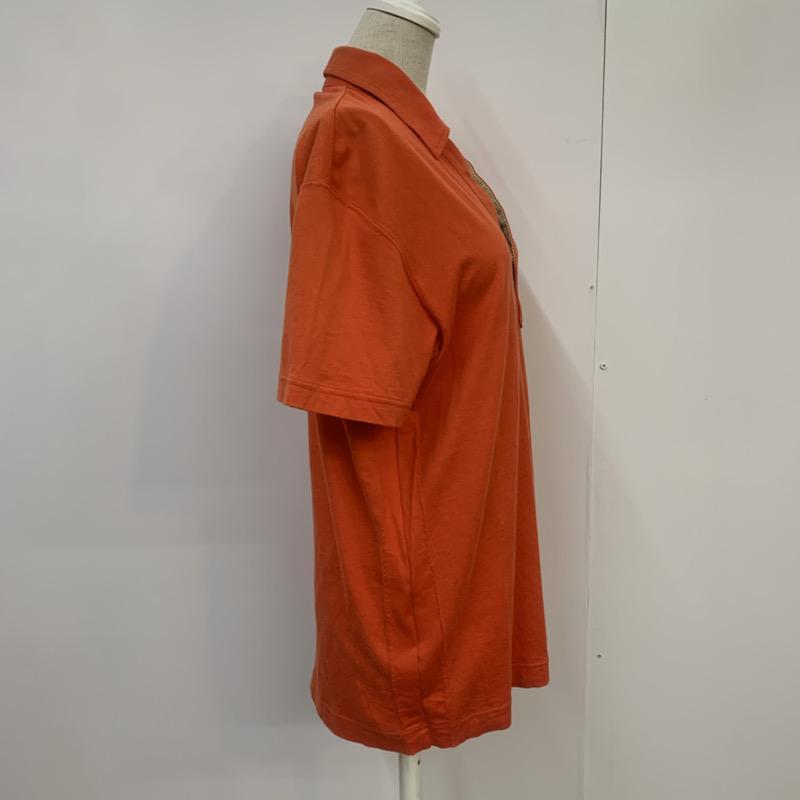 ポールスミス Paul Smith カットソー 半袖 スキッパー ワンポイント XL 橙 / オレンジ / orange レディース USED 古着 中古 10041053