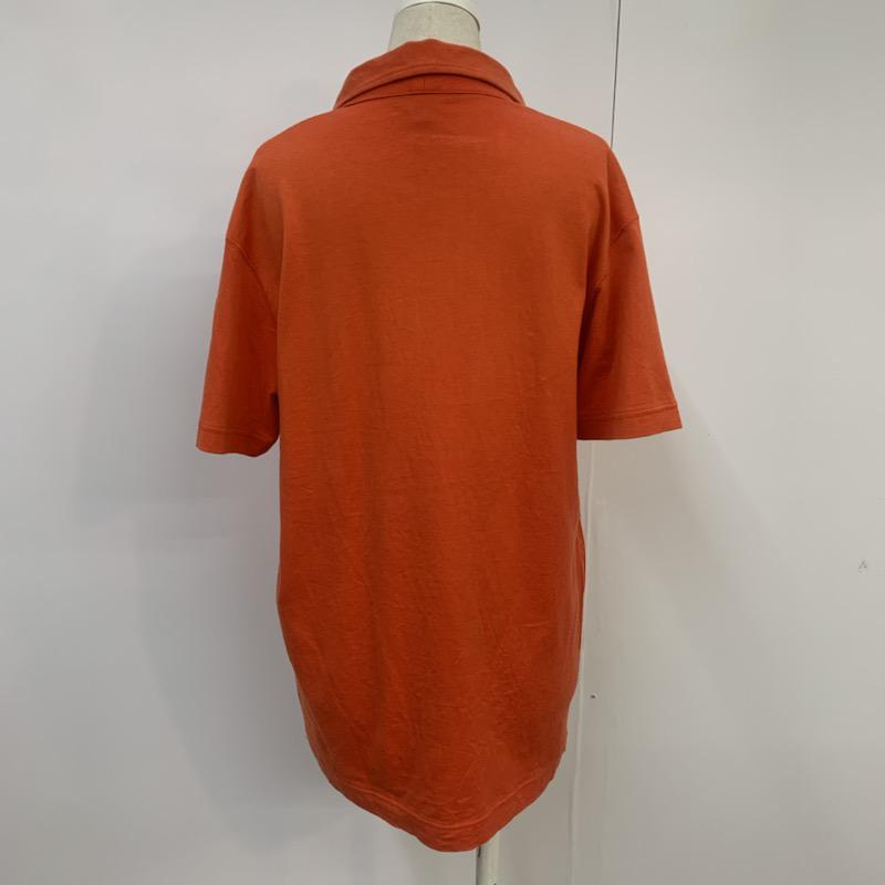ポールスミス Paul Smith カットソー 半袖 スキッパー ワンポイント XL 橙 / オレンジ / orange レディース USED 古着 中古 10041053