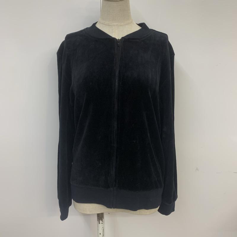 ローリーズファーム LOWRYS FARM ジャケット、上着 ジャンパー、ブルゾン 無地 黒 / ブラック / black レディース USED 古着 中古 10041169