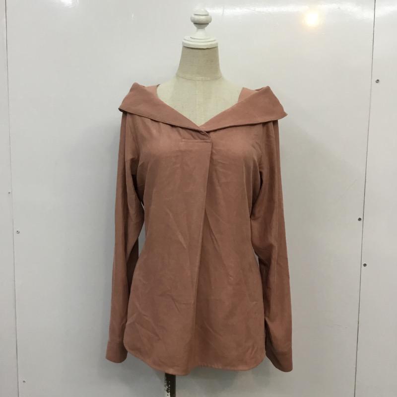 ケービーエフ KBF カットソー 長袖 無地 桃 / ピンク / pink レディース USED 古着 中古 10041369