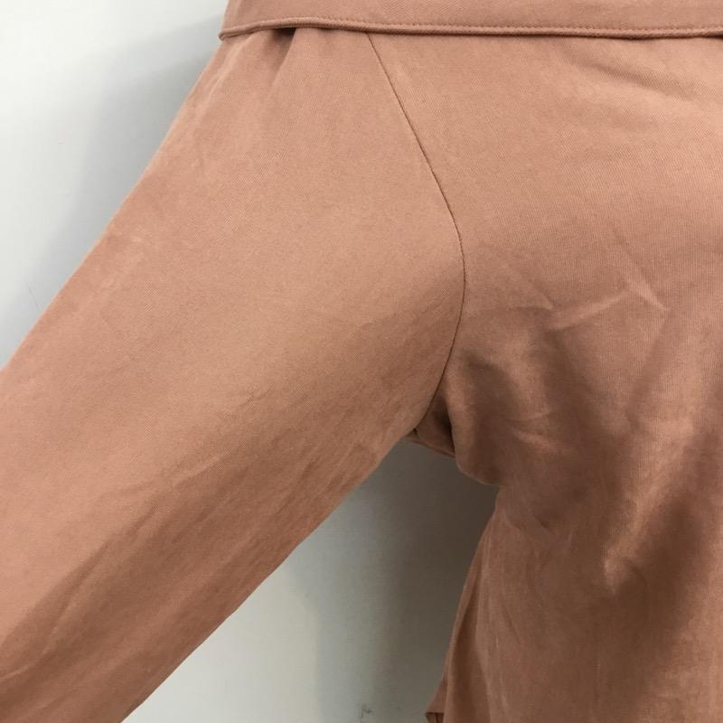 ケービーエフ KBF カットソー 長袖 無地 桃 / ピンク / pink レディース USED 古着 中古 10041369