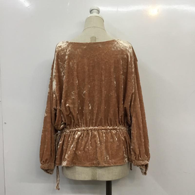 ディスコート Discoat カットソー 長袖 FREE 無地 茶 / ブラウン / brown レディース USED 古着 中古 10041371