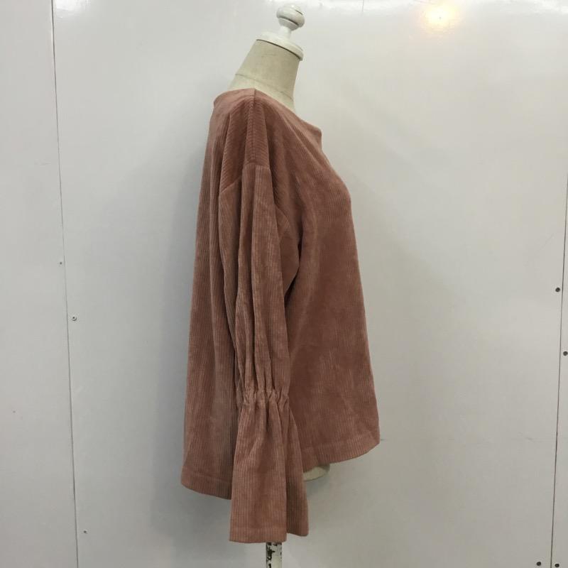ローリーズファーム LOWRYS FARM カットソー 長袖 M 無地 桃 / ピンク / pink レディース USED 古着 中古 10041373
