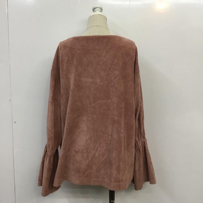 ローリーズファーム LOWRYS FARM カットソー 長袖 M 無地 桃 / ピンク / pink レディース USED 古着 中古 10041373