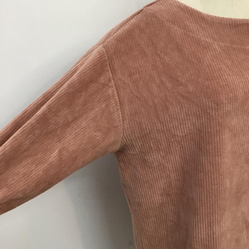 ローリーズファーム LOWRYS FARM カットソー 長袖 M 無地 桃 / ピンク / pink レディース USED 古着 中古 10041373