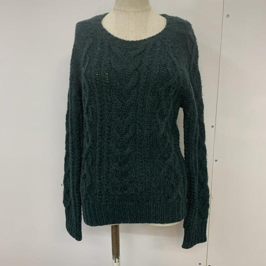 アーバンリサーチ URBAN RESEARCH ニット、セーター 長袖 クルーネック FREE 無地 緑 / グリーン / green レディース USED 古着 中古 10041483