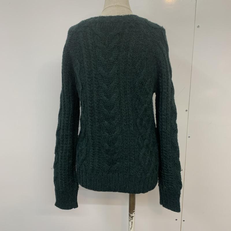 アーバンリサーチ URBAN RESEARCH ニット、セーター 長袖 クルーネック FREE 無地 緑 / グリーン / green レディース USED 古着 中古 10041483