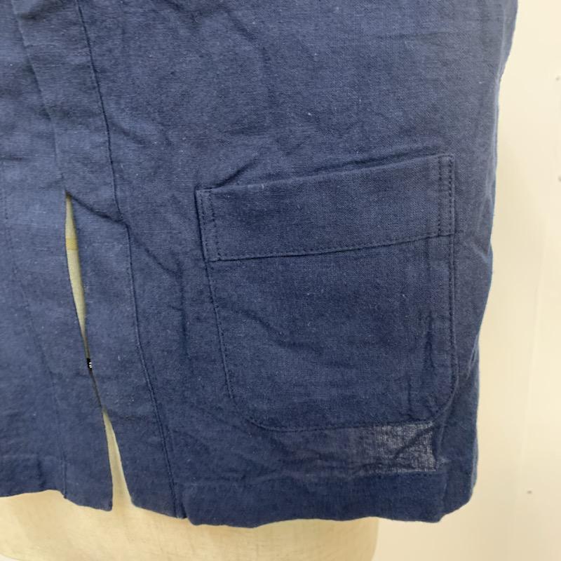 ロペピクニック ROPE  PICNIC ジャケット、上着 ジャケット、ブレザー ノーカラージャケット 40 無地 紺 / ネイビー / navy レディース USED 古着 中古 10041501