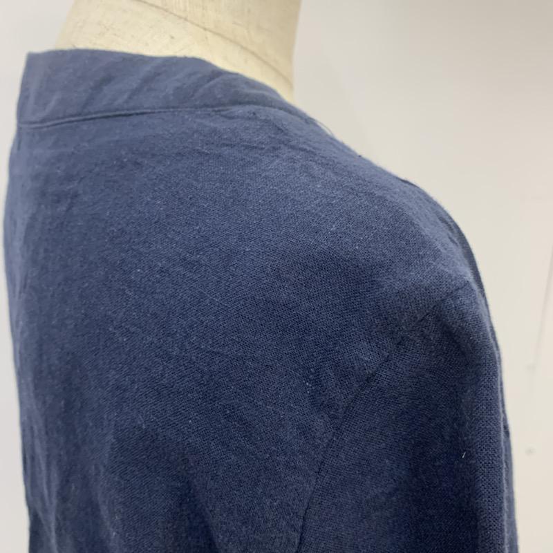 ロペピクニック ROPE  PICNIC ジャケット、上着 ジャケット、ブレザー ノーカラージャケット 40 無地 紺 / ネイビー / navy レディース USED 古着 中古 10041501