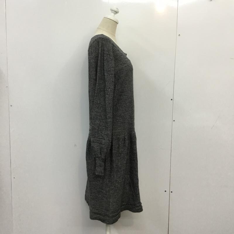 ミスティック mystic ワンピース ひざ丈スカート 無地 チャコールグレー / チャコールグレー / レディース USED 古着 中古 10041658