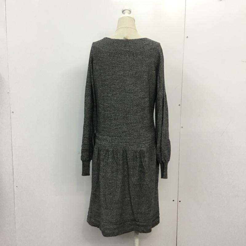 ミスティック mystic ワンピース ひざ丈スカート 無地 チャコールグレー / チャコールグレー / レディース USED 古着 中古 10041658
