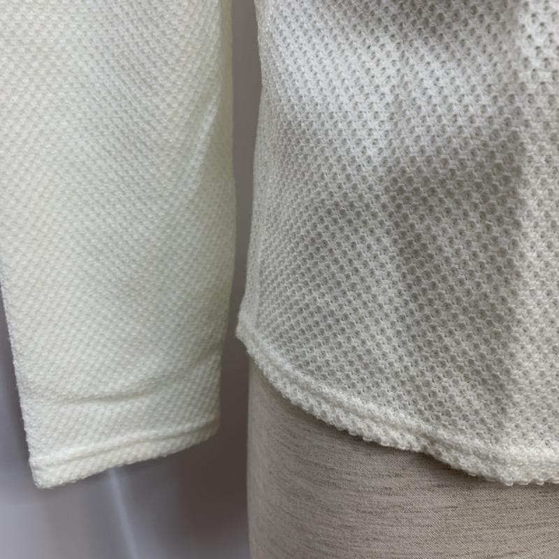 ブルーワーク BLUE WORK ニット、セーター 長袖 クルーネック XS 無地 白 / ホワイト / white メンズ USED 古着 中古 10041714
