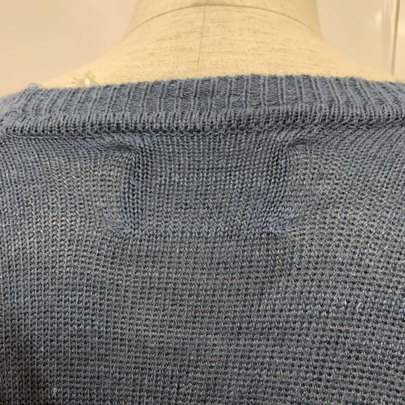 ステュディオス STUDIOUS ニット、セーター 長袖 クルーネック 2 無地 X  紺 / ネイビー / navy メンズ USED 古着 中古 10041725