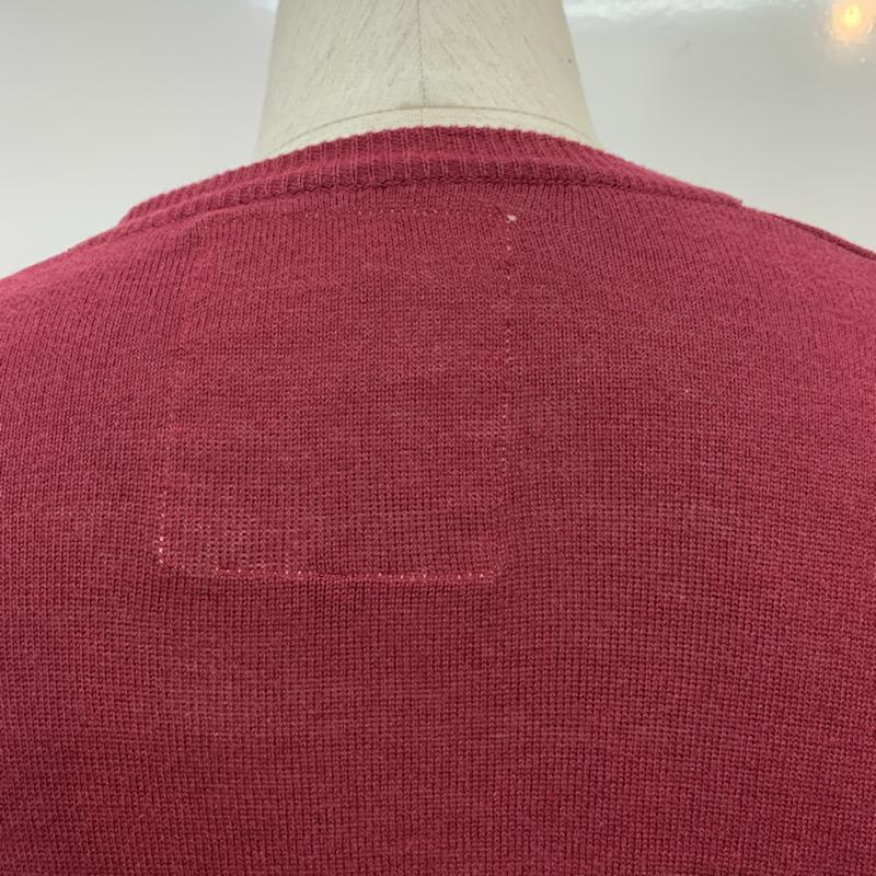 フーズフーギャラリー WHO S WHO gallery カーディガン 長袖 M 無地 えんじ / ワインレッド / dark red メンズ USED 古着 中古 10041730