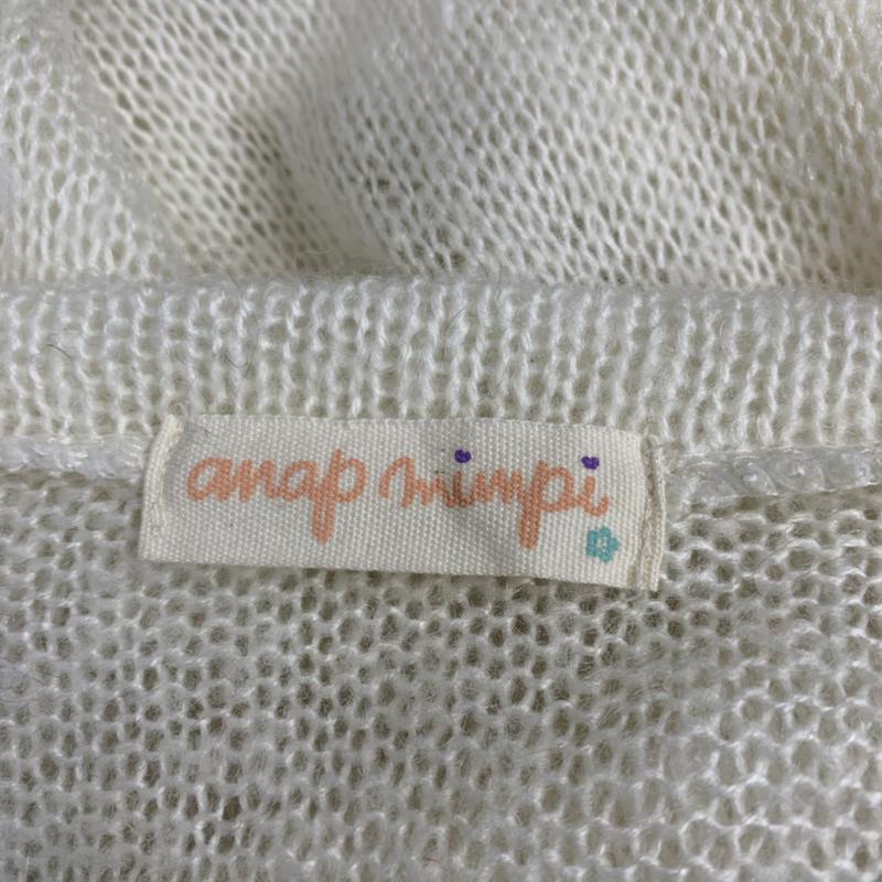 アナップミンピ anap mimpi ニット、セーター 長袖 無地 白 / ホワイト / white X 黒 / ブラック / black レディース USED 古着 中古 10041952