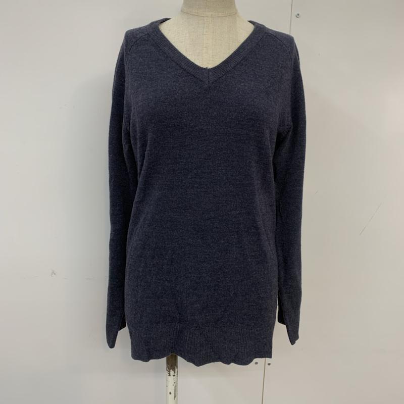 チャオパニック CIAOPANIC ニット、セーター 長袖 FREE 無地 紺 / ネイビー / navy レディース USED 古着 中古 10041962