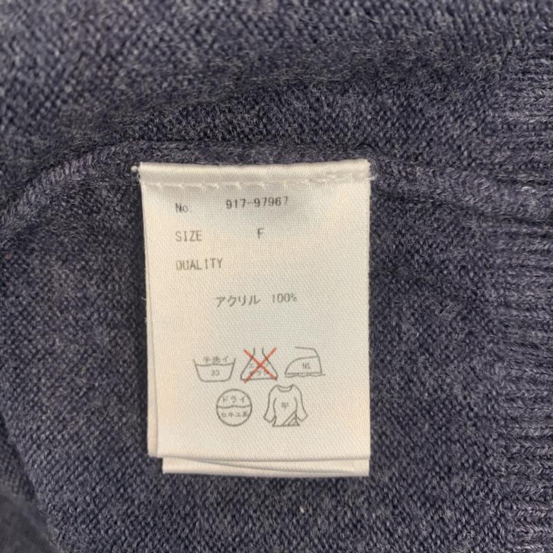 チャオパニック CIAOPANIC ニット、セーター 長袖 FREE 無地 紺 / ネイビー / navy レディース USED 古着 中古 10041962
