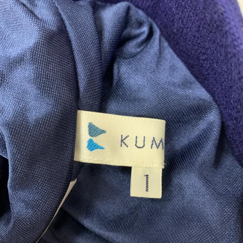 クミキョク KUMIKYOKU スカート ミニスカート フレアスカート 1 無地 青 / ブルー / blue レディース USED 古着 中古 10042198