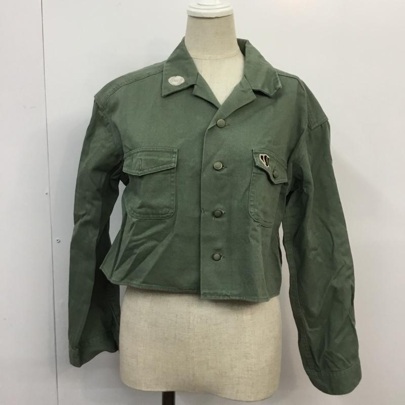 ダズリン dazzlin ジャケット、上着 ジャケット、ブレザー ミリタリージャケット FREE 無地 X ロゴ、文字 カーキ / カーキ / khaki レディース USED 古着 中古 10042219
