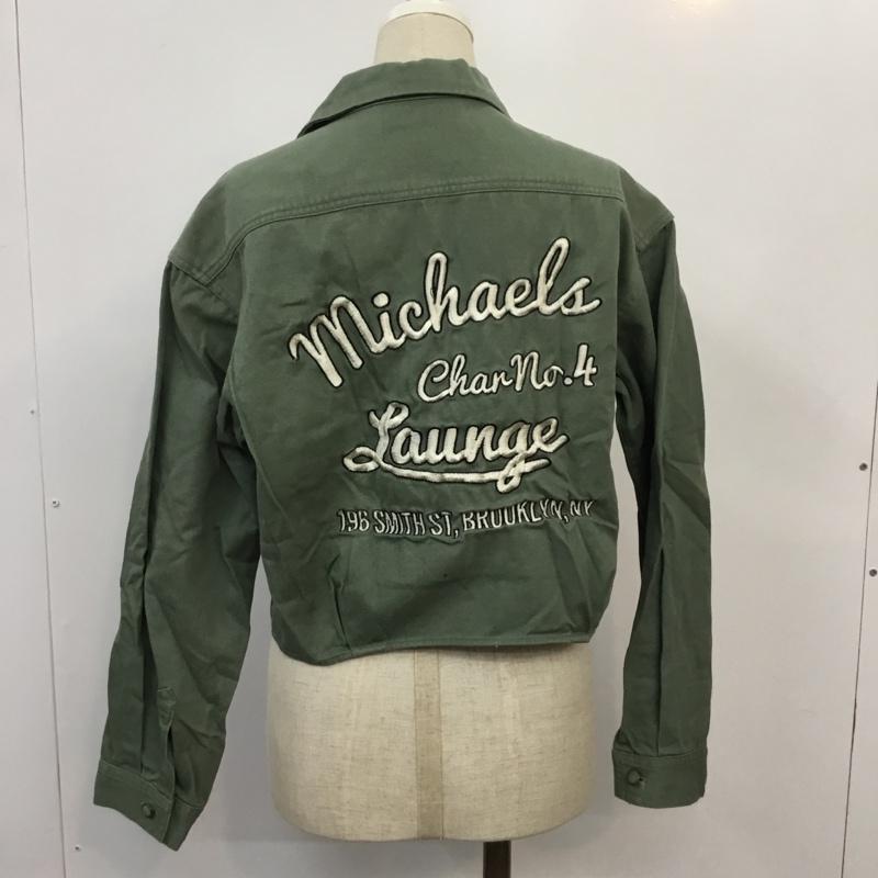 ダズリン dazzlin ジャケット、上着 ジャケット、ブレザー ミリタリージャケット FREE 無地 X ロゴ、文字 カーキ / カーキ / khaki レディース USED 古着 中古 10042219