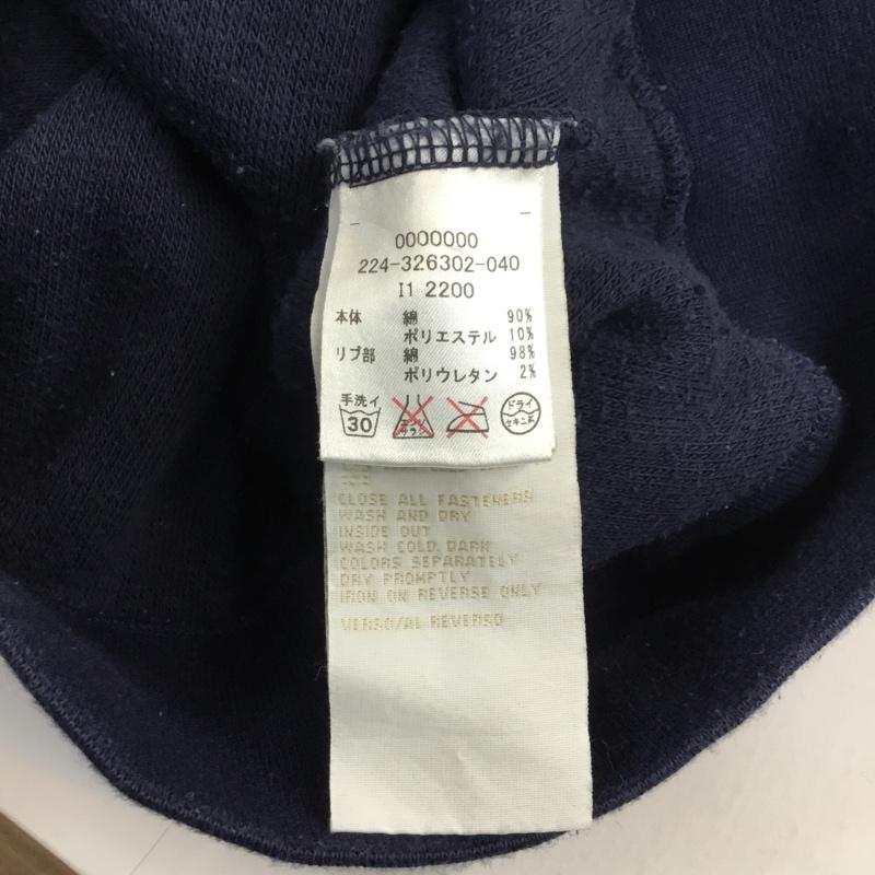 トミーガール tommy girl パーカー 長袖 ジップパーカー S 無地 紺 / ネイビー / navy レディース USED 古着 中古 10042252