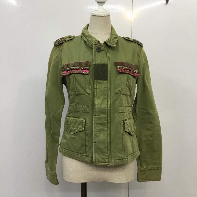 アナザーエディション Anather Edition ジャケット、上着 ジャンパー、ブルゾン M 無地 カーキ / カーキ / khaki レディース USED 古着 中古 10042254