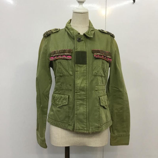 アナザーエディション Anather Edition ジャケット、上着 ジャンパー、ブルゾン M 無地 カーキ / カーキ / khaki レディース USED 古着 中古 10042254
