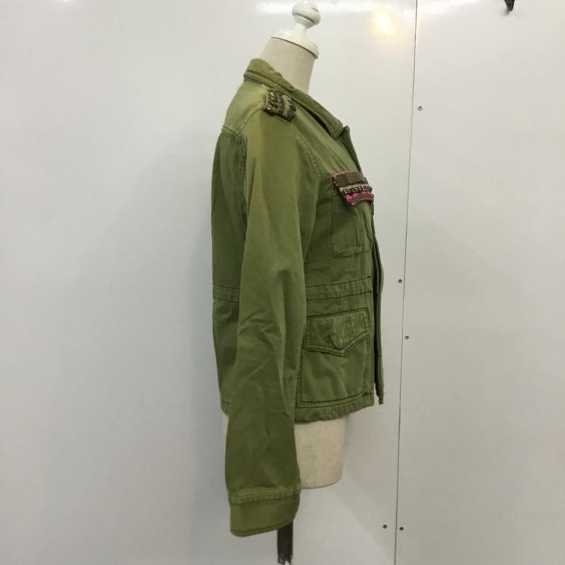 アナザーエディション Anather Edition ジャケット、上着 ジャンパー、ブルゾン M 無地 カーキ / カーキ / khaki レディース USED 古着 中古 10042254