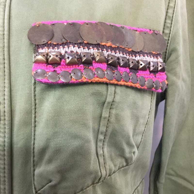 アナザーエディション Anather Edition ジャケット、上着 ジャンパー、ブルゾン M 無地 カーキ / カーキ / khaki レディース USED 古着 中古 10042254