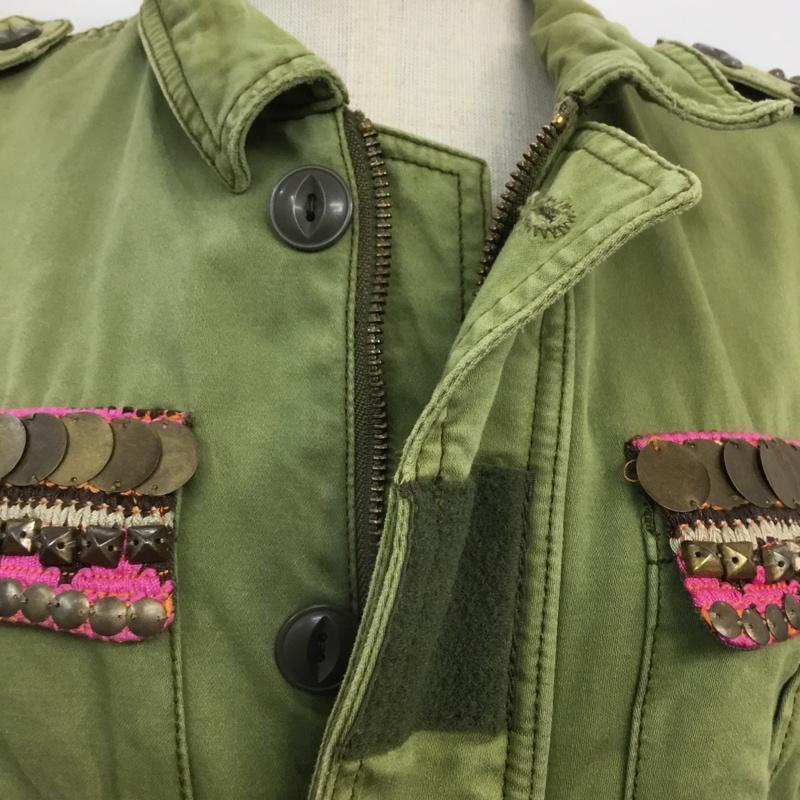 アナザーエディション Anather Edition ジャケット、上着 ジャンパー、ブルゾン M 無地 カーキ / カーキ / khaki レディース USED 古着 中古 10042254