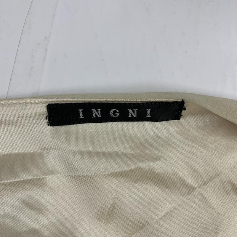 イング INGNI カットソー 七分袖 M 無地 アイボリー / アイボリー / レディース USED 古着 中古 10042284