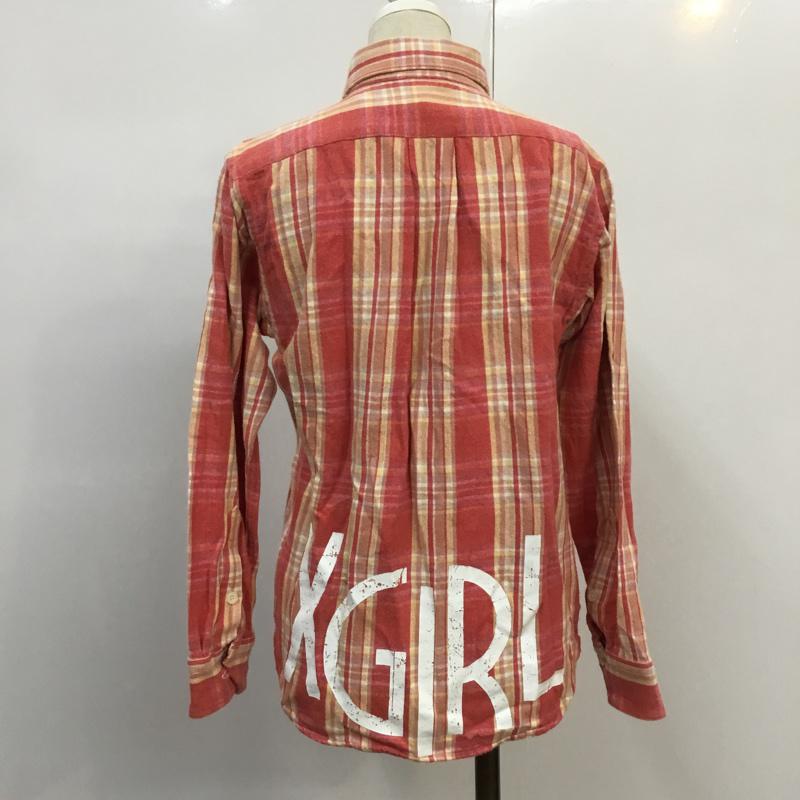 エックスガール X-girl シャツ、ブラウス 長袖 チェックシャツ 1 チェック X ロゴ、文字 マルチカラー / マルチカラー / multicolor レディース USED 古着 中古 10042301