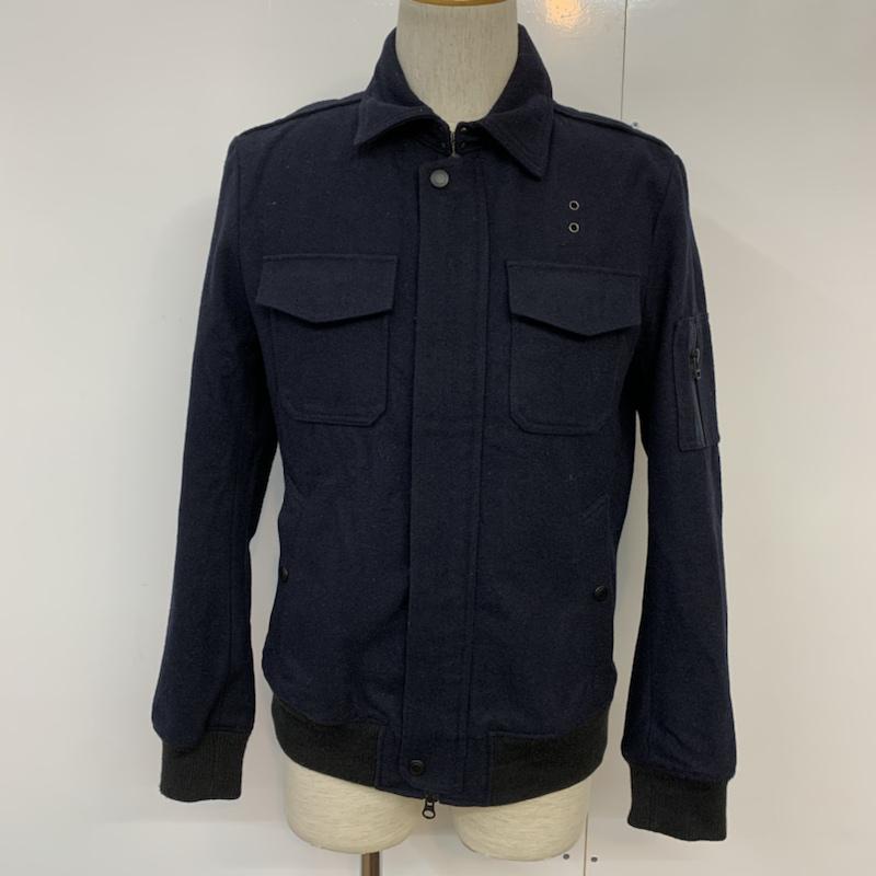 ナノユニバース nano・universe ジャケット、上着 ジャンパー、ブルゾン ウール 40 無地 紺 / ネイビー / navy メンズ USED 古着 中古 10042315