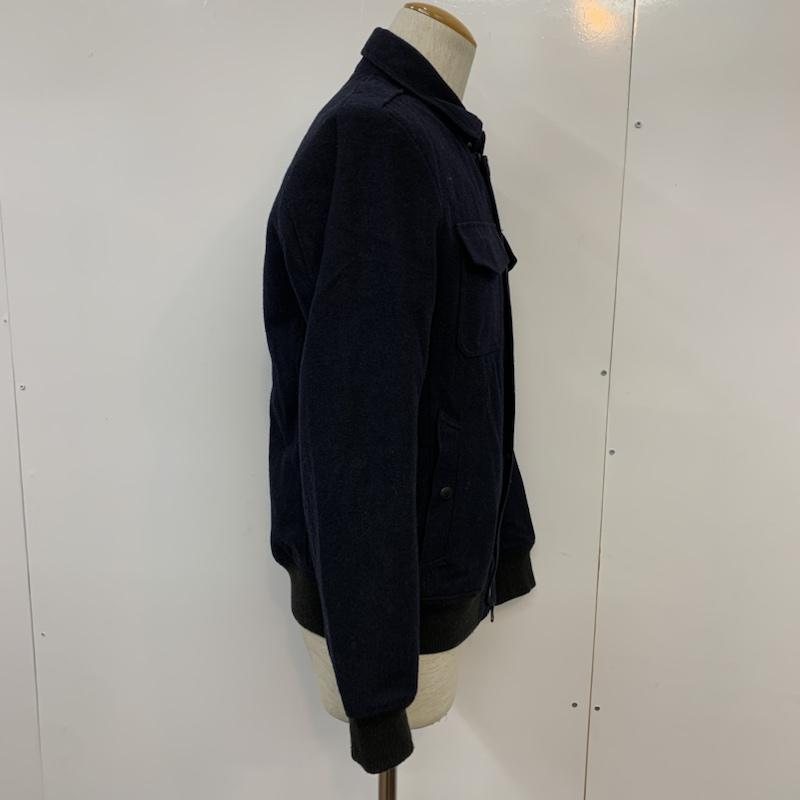 ナノユニバース nano・universe ジャケット、上着 ジャンパー、ブルゾン ウール 40 無地 紺 / ネイビー / navy メンズ USED 古着 中古 10042315
